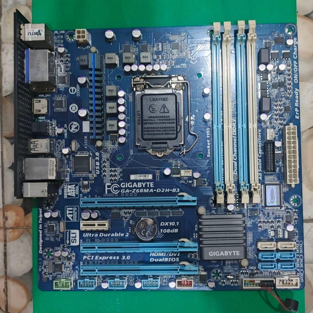 motherboard h61 1155 4 slot ram