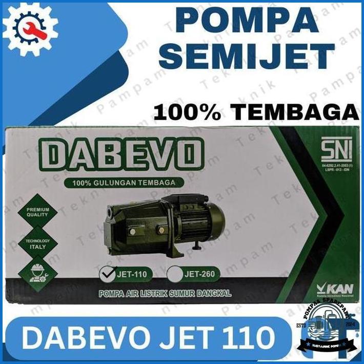 Pompa Air Semi Jet Dab Evo 110 Tembaga - Sanyo Semijet Dabevo 100 Watt Harga Spesial