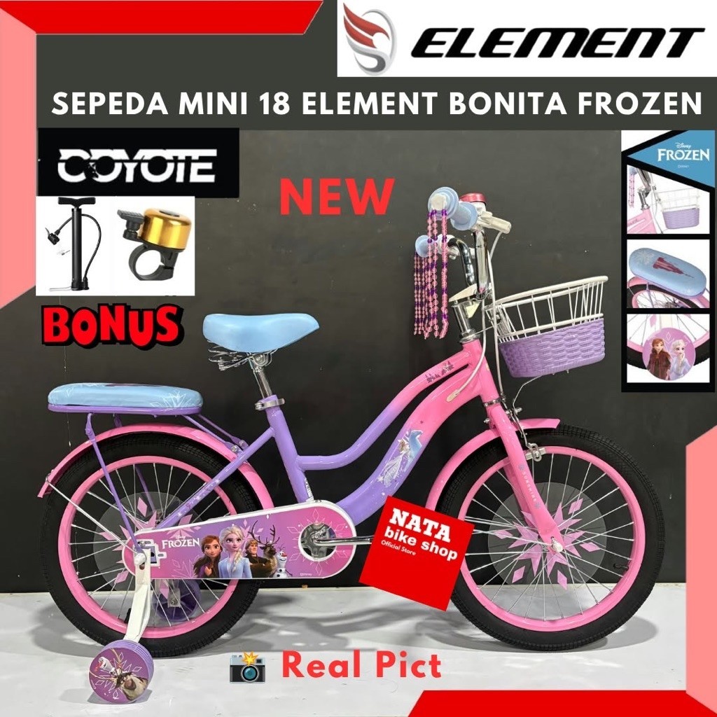 Sepeda Anak Perempuan 18 Element Coyote Bonita New
