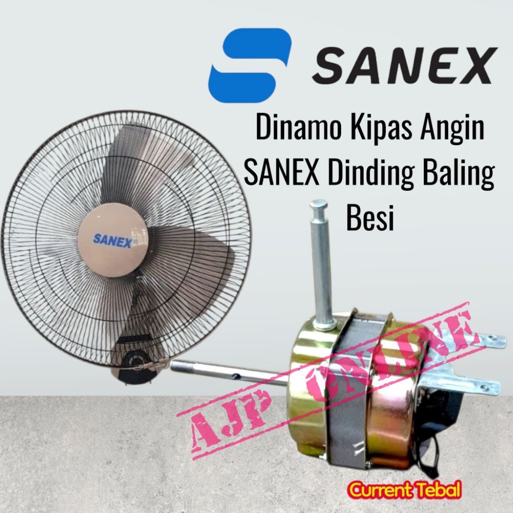 Dinamo kipas Angin Sanex 18" baling² besi