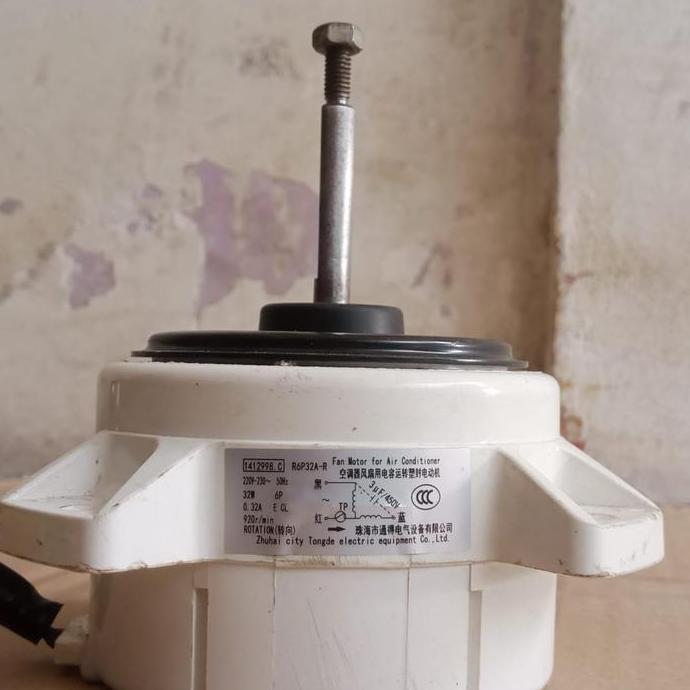 MOTOR FAN OUTDOOR AC R6P32A-R 220V-230 50HZ 35W 6P 0.32A E CL 920R/MIN ROTATION CCW ORIGINAL CABUTAN