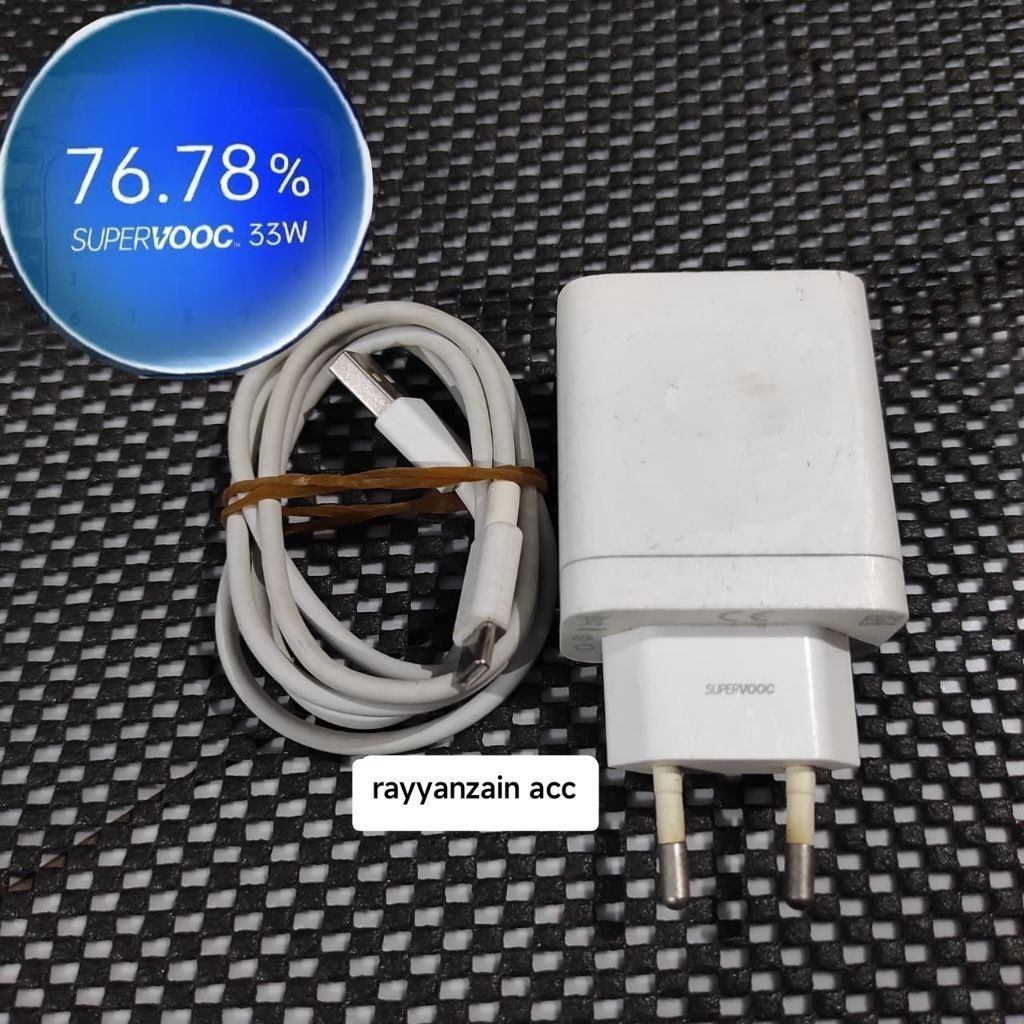 charger oppo 33 watt 33w supervooc 33w original copotan hp ( second )