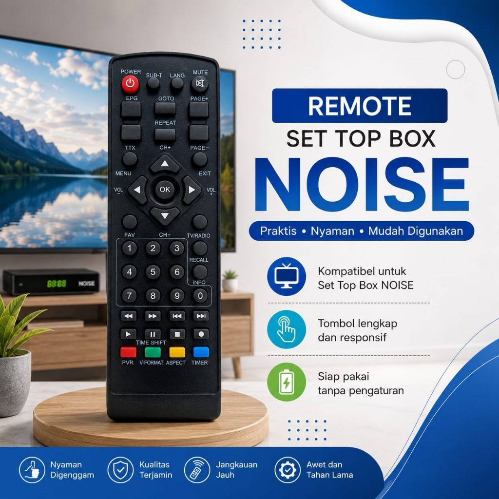 Remote  Set top box Noise STB - DVB T 2