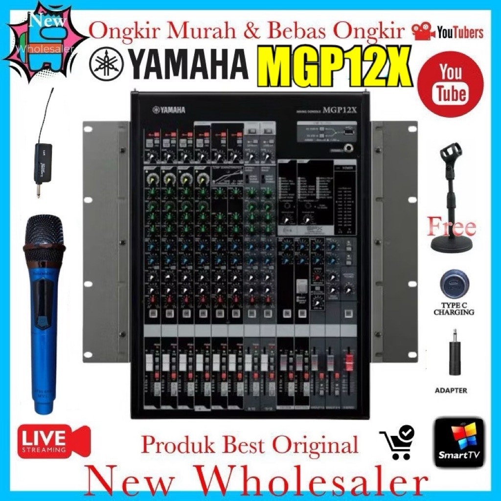 Mixer Yamaha MGP12X Original 12 channel MGP 12 X mixing audio outdoor
