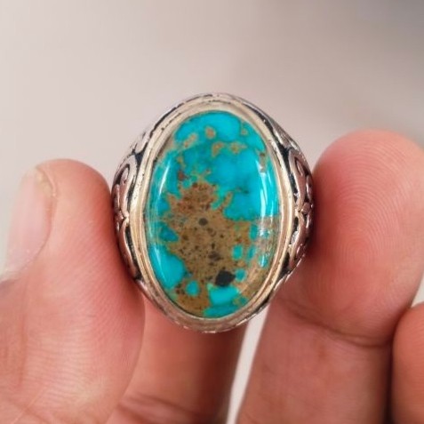 Cincin Batu Pirus Persia Asli Iran