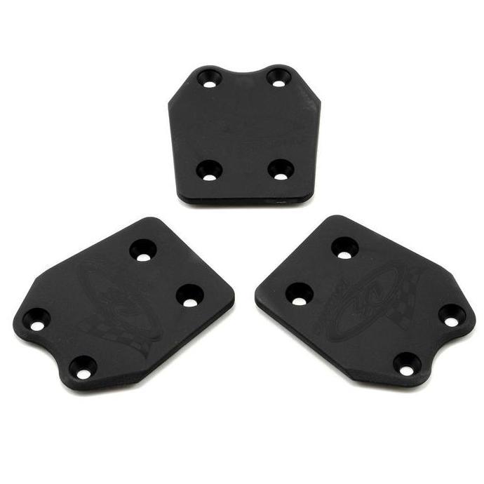 DE RACING XD "EXTREME DUTY" REAR SKID PLATES (3) FOR MUGEN MBX6/MBX6T AU1NDO
