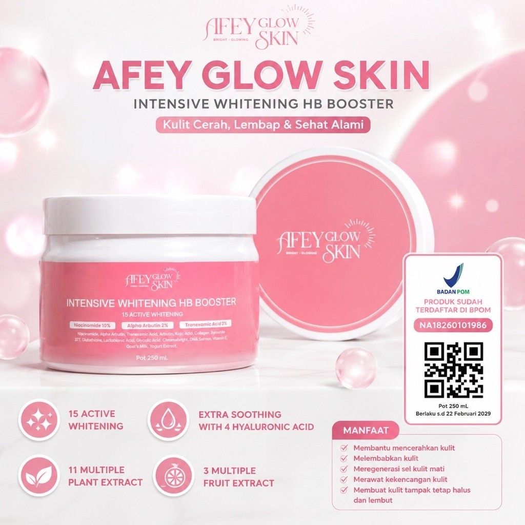 BEAUTYNANS/ AFEY GLOW SKIN HB BOOSTER BPOM/ HB BOOSTER AMAN BUMIL BUSUI