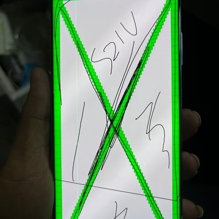 LCD Samsung S21ultra minus garis dan retak