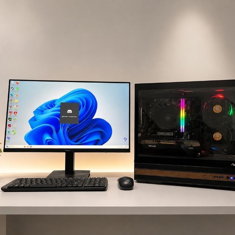 PC GAMING RAKITAN AMD RYZEN 5 5600 RAM 16 GB Feat RX 6600 XT 8GB
