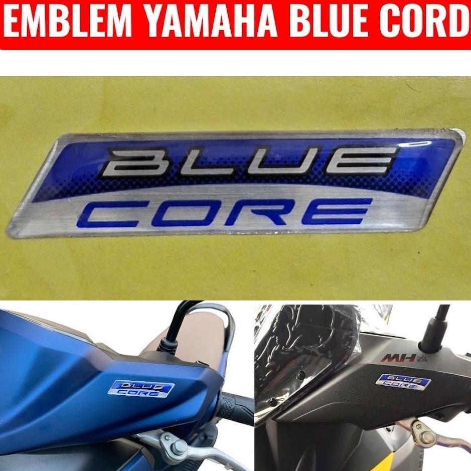 Emblem Yamaha Blue Cord Sticker Batok Depan Mio S Mio Gear Aerox