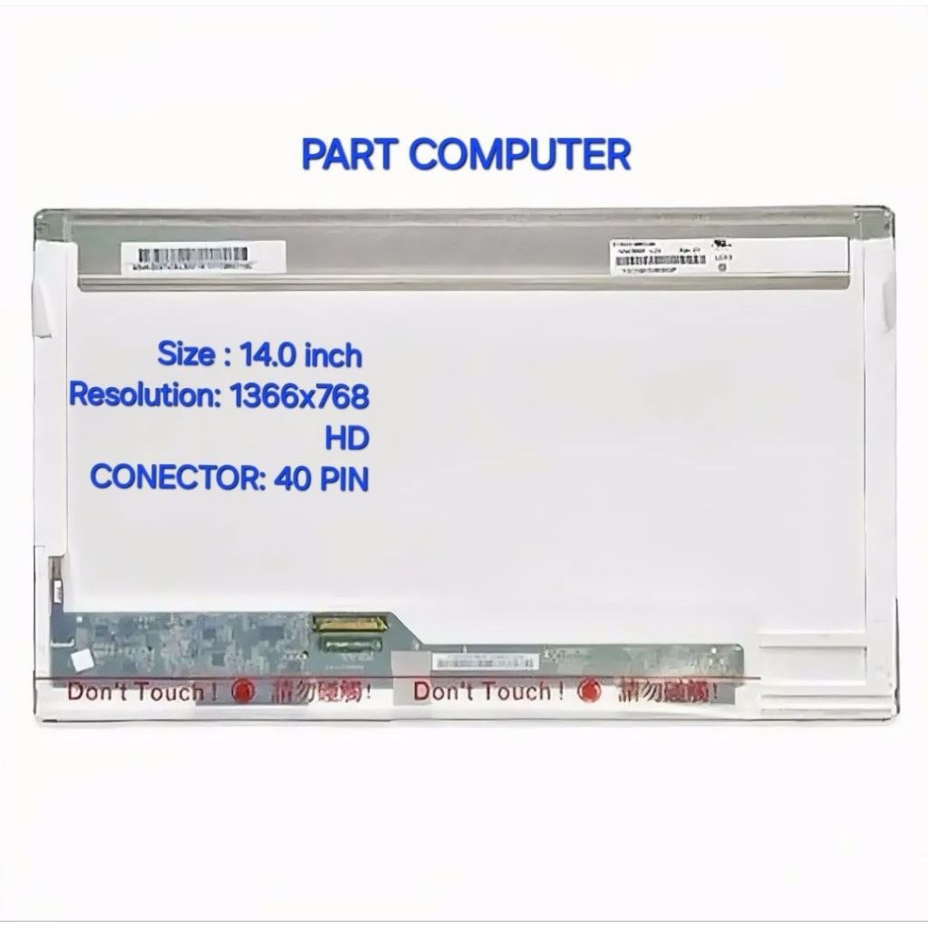 Led Lcd Laptop Toshiba Satellite L-510 C-600 C-600D C640 - 14.0" Tebal