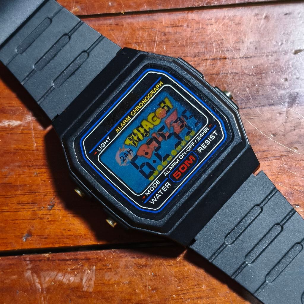 Jam Digital Skmei 2042 MOD Dragon Ball Z Black Blue Original Bekas