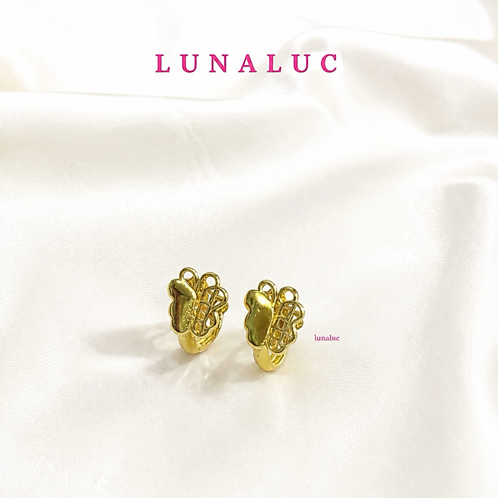Lunaluc Anting Bayi Giwang Anak Mini Kupu Elegan Earrings Jewelry
