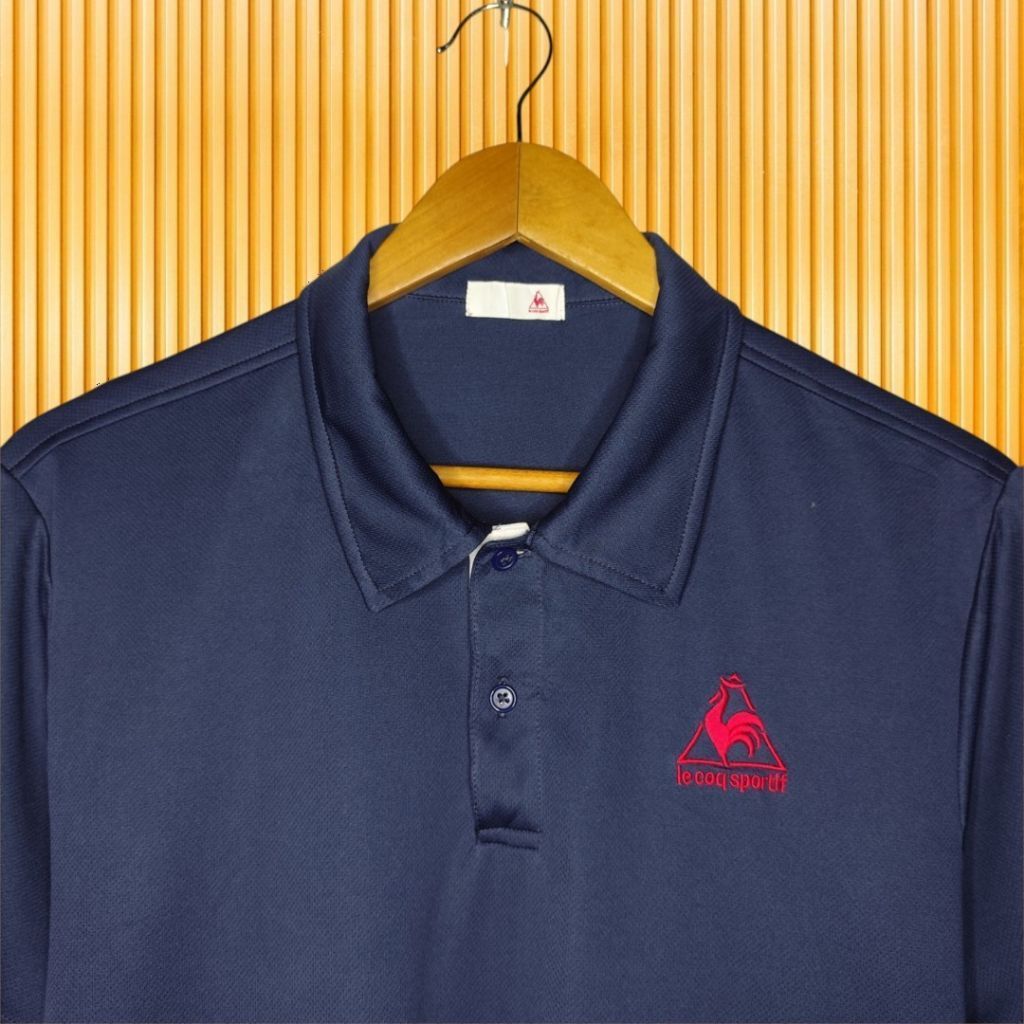 LECOQ SPORTIF kaos kerah dryfit, kaos kerah olahraga pria