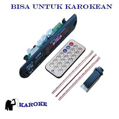 Kit Modul MP3 Terbaru dengan Mic Bluetooth untuk Karokean - Wireless, Lagu