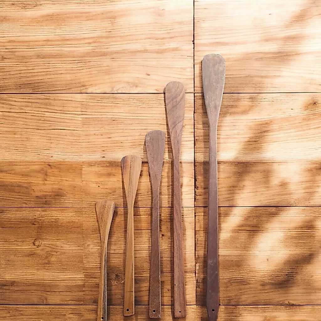 sutil atau wancuh Kayu Ulin 3 Spatula Besar Jumbo
