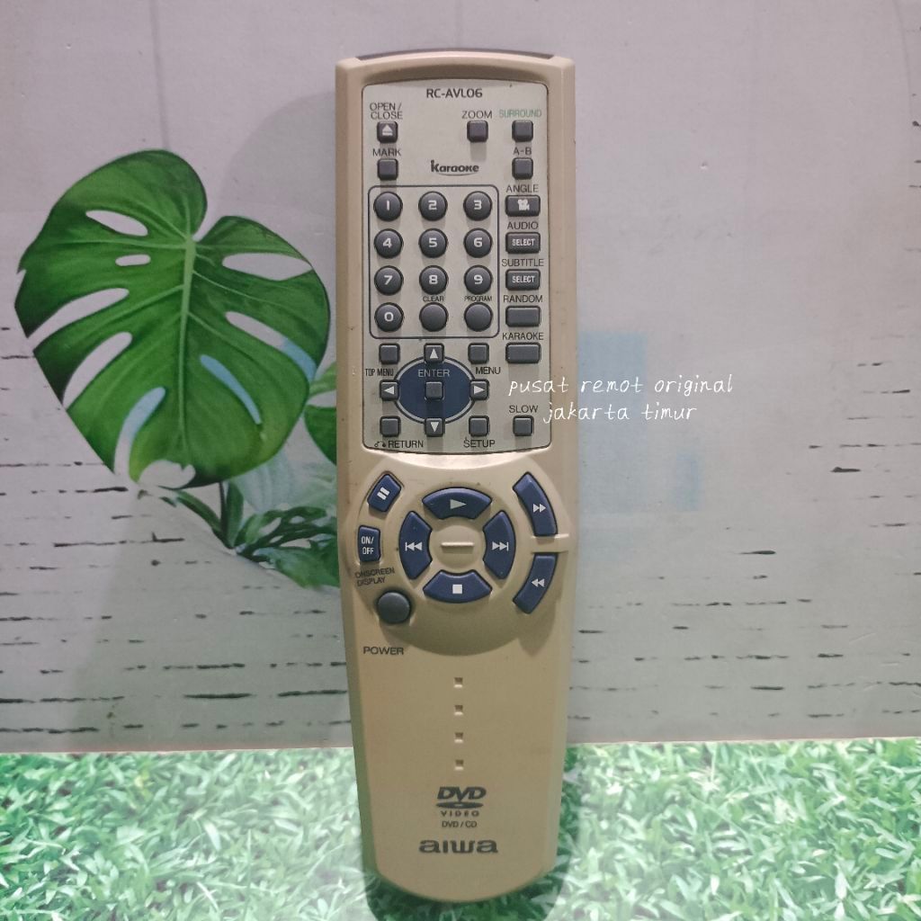 REMOTE REMOT DVD COMPO AIWA RC-AVL06 ORIGINAL