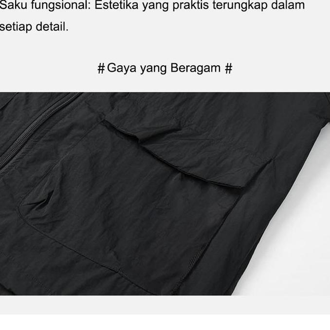 JFYOU JAKET COOL SILK ANTI UV - HOODIE TIPIS NAFAS - DESAIN MINIMALIS PRIA WANITA Outdoor Unisex NSS