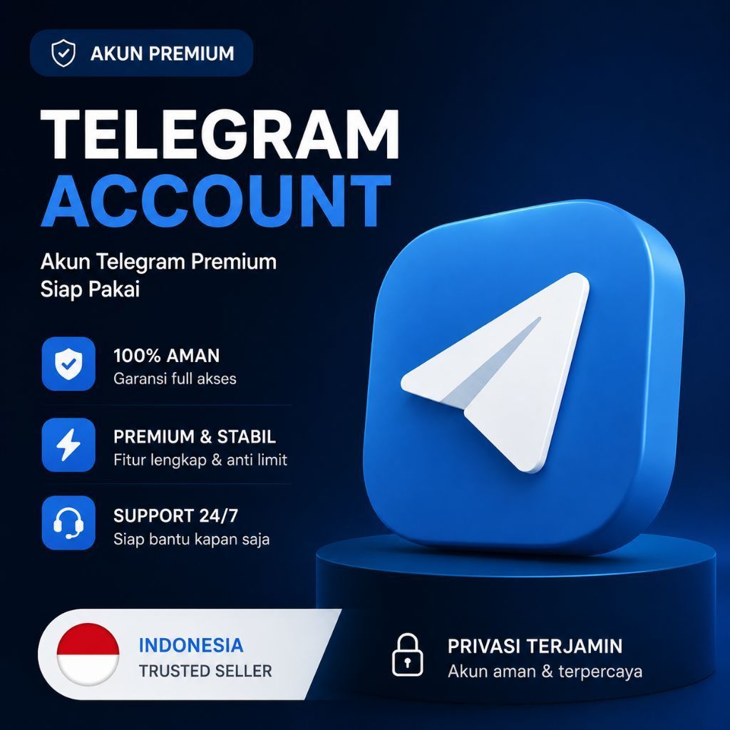 Akun Telegram Fresh Baru | Telegram Account Siap Pakai | Nomor Indonesia