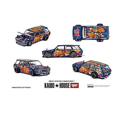 Mini GT Kaido House 1/64 Datsun KAIDO 510 Wagon  Koi Wagon V1 (KHMG248)
