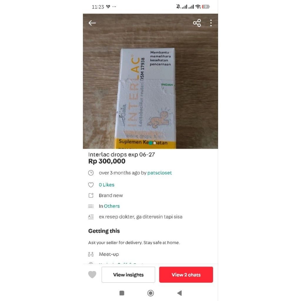 Interlac drops suplementasi kesehatan untuk bayi