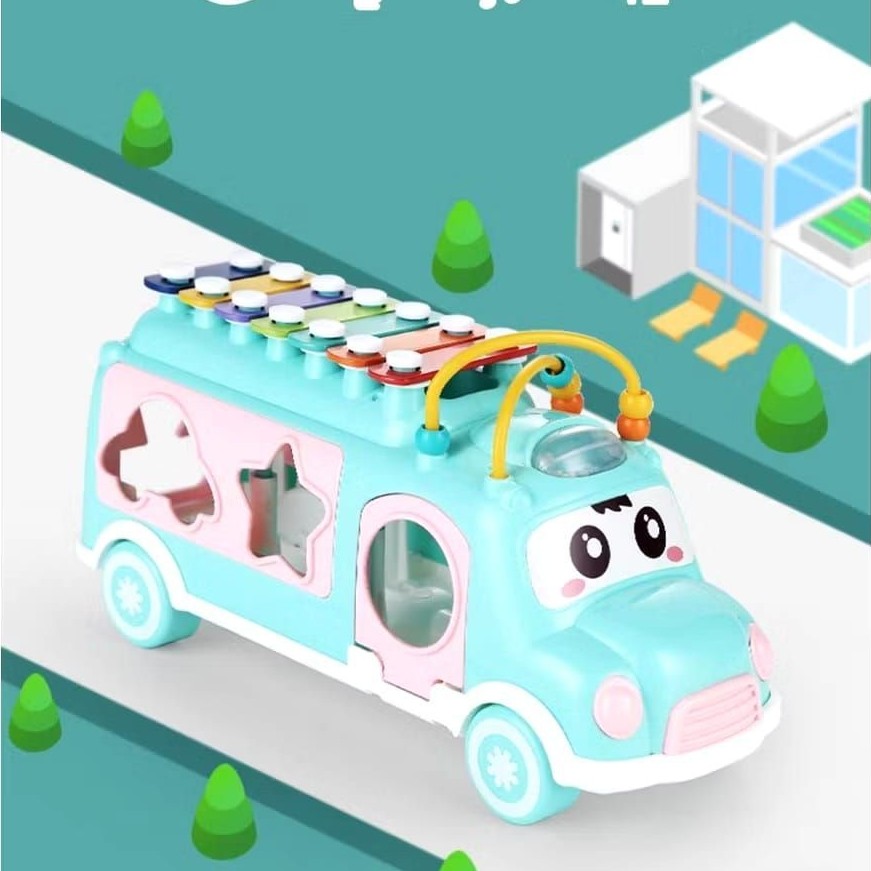 Mainan Xylophone Music Bus YE20