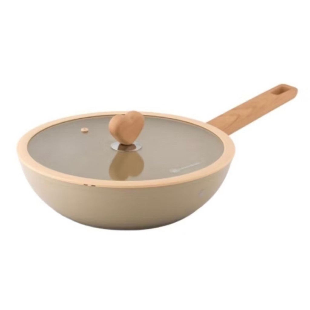 Carl Schmidt Sohn wok pan + lid 28cm pastel / panci teflon teknologi Jerman