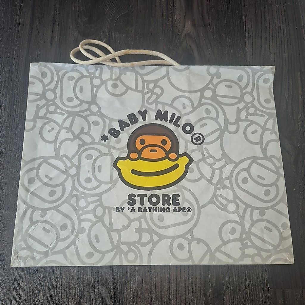 Paperbag Baby Milo Store Bathing Ape Paper Bag Shopping