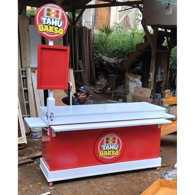 Terlaris Terbaru Booth Lipat Koper Portable, Booth Dimsum Es Kopi Minuman Bakso Dll, Meja Lipat Jual