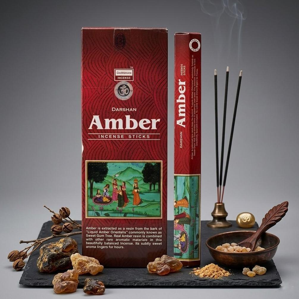 Dupa India (Aromatherapi) Hexa - Darshan Amber