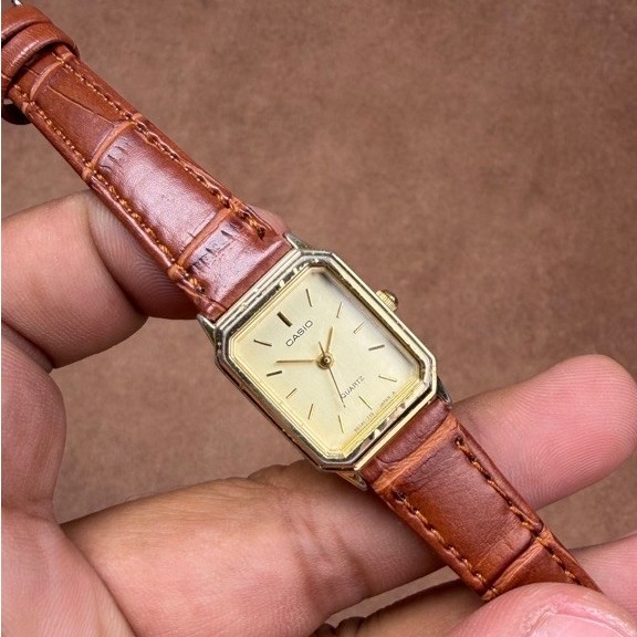 JAM TANGAN WANITA CASIO QUARTZ TANK LQ 371 JAPAN