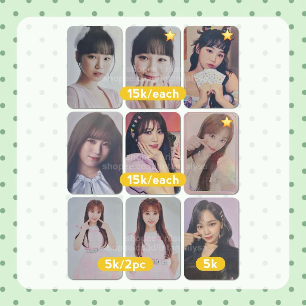 ‼️BACA DESK‼️ [ IZ*ONE NAKO CHAEWON PC ] Official Photocard Oneiric Diary Theater SWD Shall We Dance