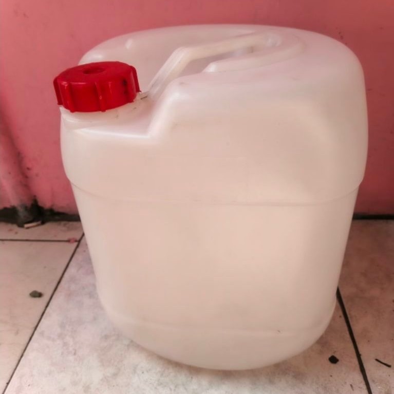 Jerigen 20 liter putih,bekas sekali pakai