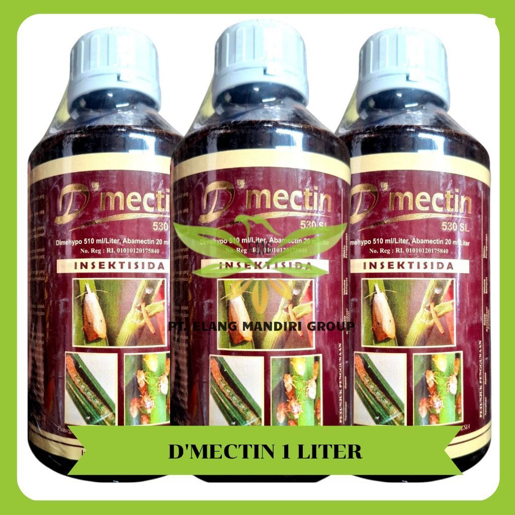 Dmectin Demectin 530sl 1 Liter Dimehypo 510 ml/Liter Abamectin 20 ml/liter Insektisida Kontak dan si