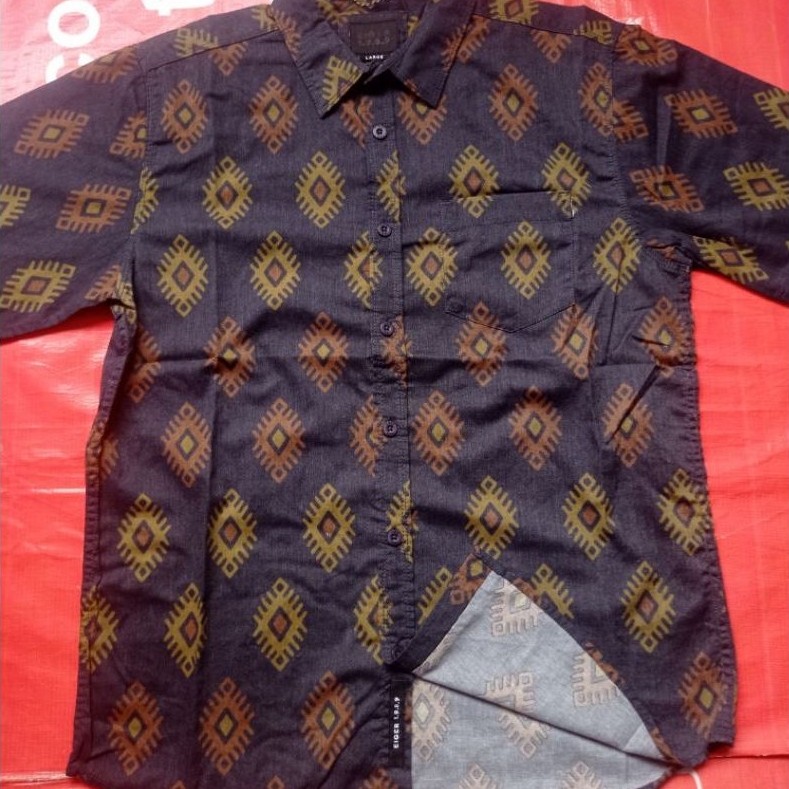 Kemeja Batik Eiger Maramba 2.0 Blue Jeans