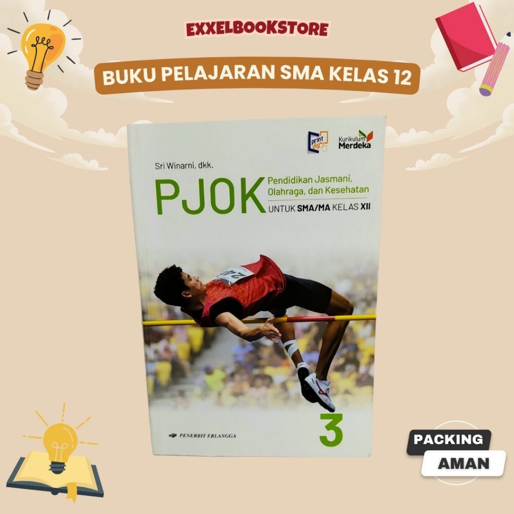 buku bekas PJOK SMA kelas 12 erlangga