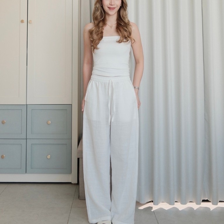 Léonie Linen Pants | Celana Kulot Linen Wanita