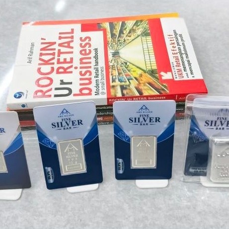 Silver bar AMC Yobel Fine silver 999 bersertifikat