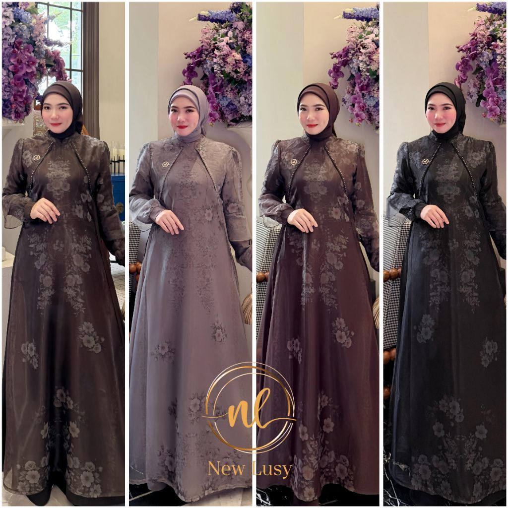 Gamis Nasya//Madinah.Ras Original//Gamis Zulfa Ori Khasmir//Alesha Dress Best Seller