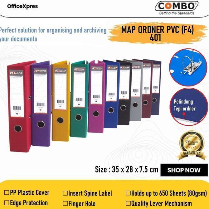 Ordner Map F4 Folio PVC / Ordner Map Plastik Legal File PVC 401 Combo