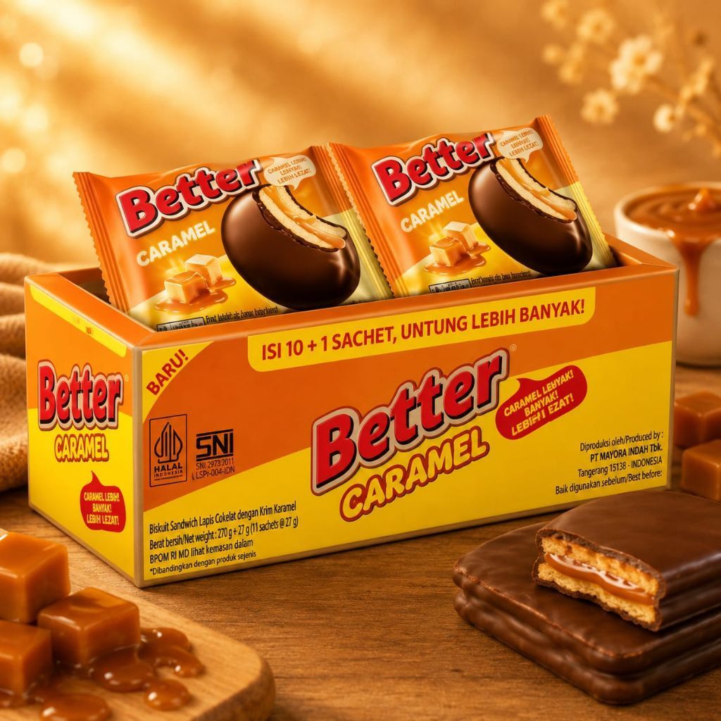 1 Pack Better Sandwich Biscuit – Vanilla Cream & Caramel