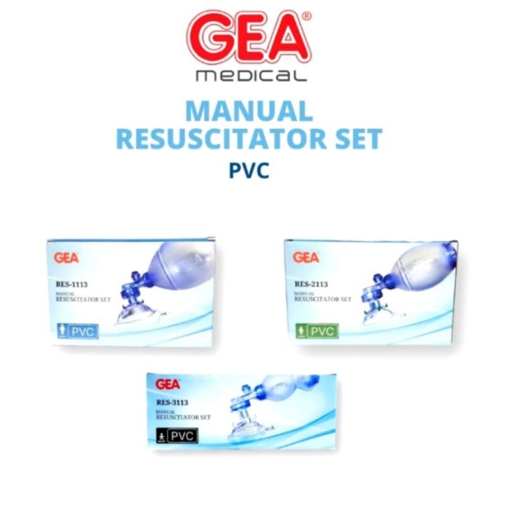 Dispossible Resuscitator Set PVC Gea/Amubag PVC