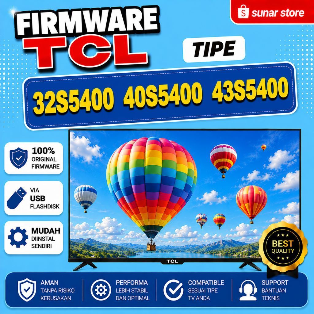 FIRMWARE TV TCL 32S5400 40S5400 43S5400