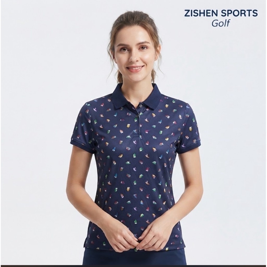 Kaos Polo Wanita ZISHEN SPORTS GOLF 100  Original Second Preloved