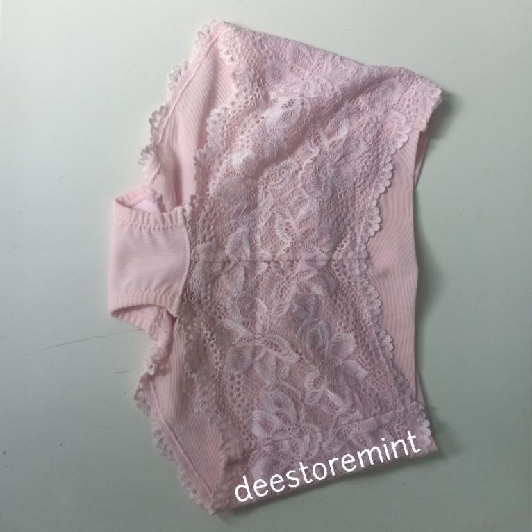 cd shot merah muda lace pink nilon