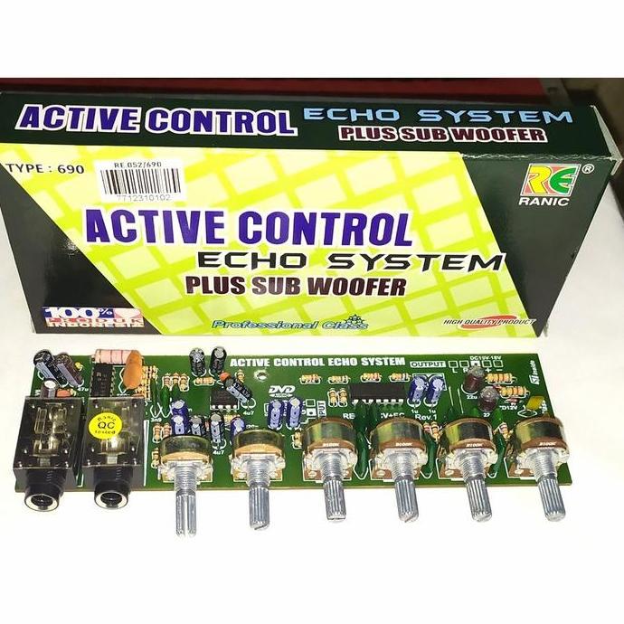 Kit Tone Control Stereo Mic Echo Subwoofer