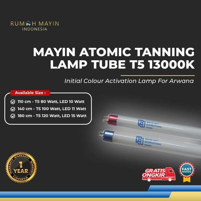 Mayin Atomic Tanning Lamp Tube T5 Flourescent 13000K Ikan Arowana