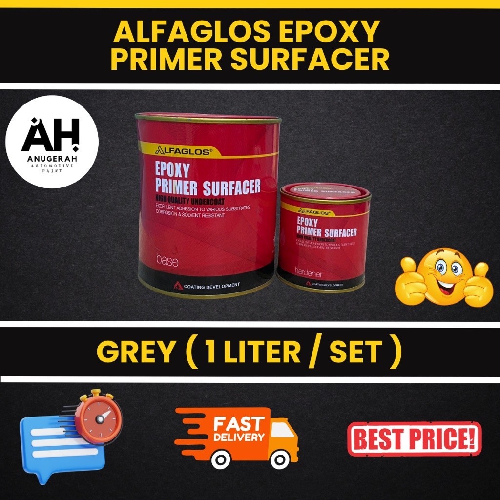 Alfaglos Epoxy Primer Surfacer (1 Liter / Set)