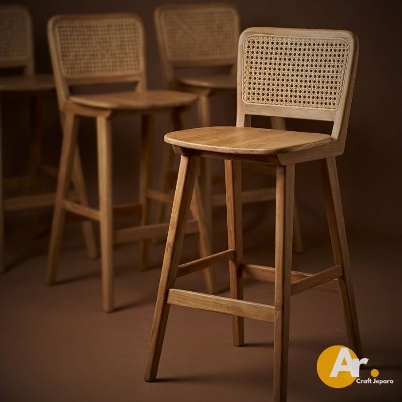 Kursi Bar Rotan Stool Bar Rotan Minimalis Furniture