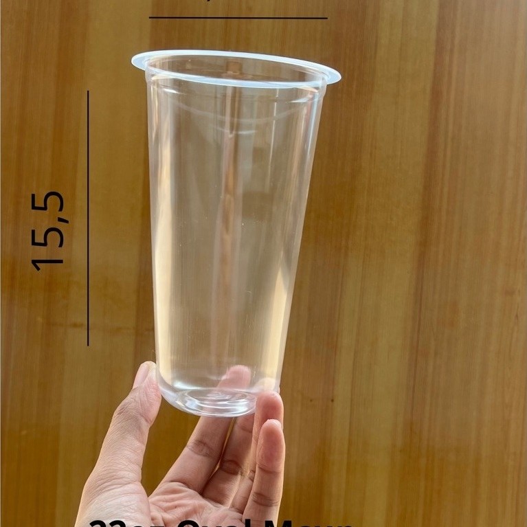 Gelas plastik 22oz oval Murah - Cup 22oz oval Mcup (50pcs)